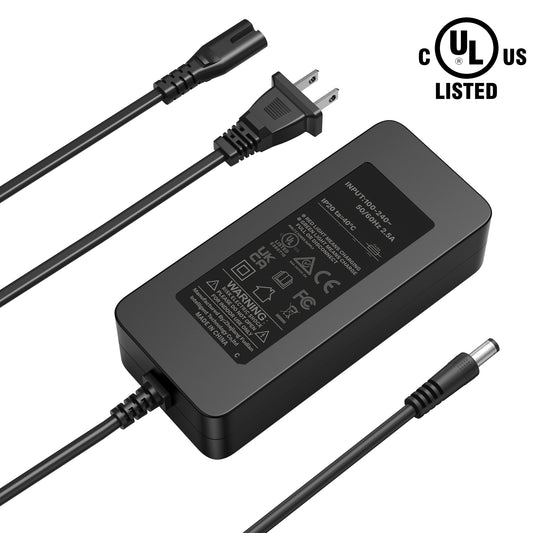 UL 42V AC/DC Adapter Charger For ZDZA ZD06 Electric Scooter with Seat 36V 7.8Ah Battery DC42V Power Supply Cable Cord