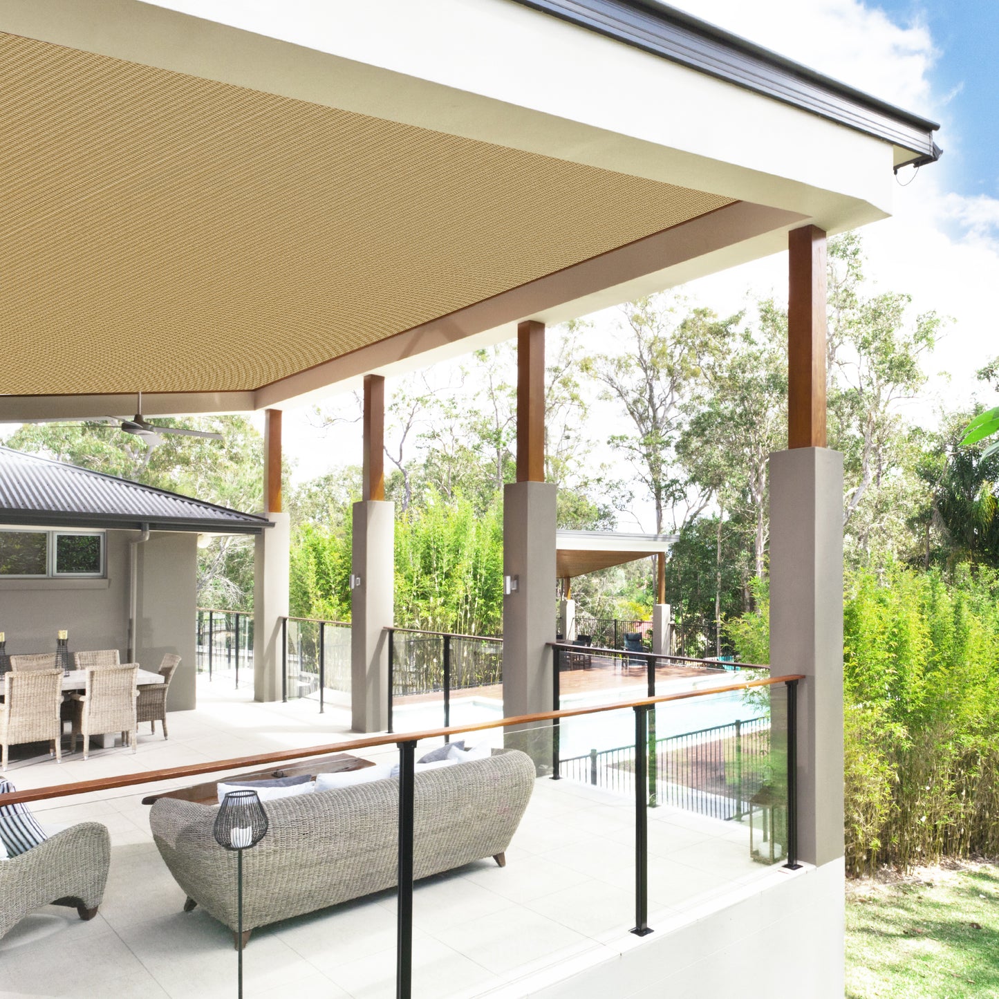 90% Shade Fabric Sun Shade Cloth Privacy Screen for Outdoor Patio Garden Pergola Cover Canopy